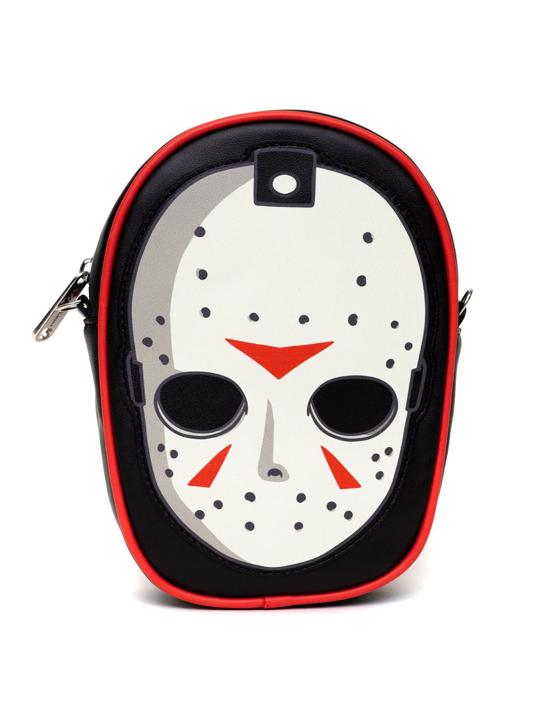 Friday The 13th Jason Hockey Mask Applique Crossbody Bag, , hi-res