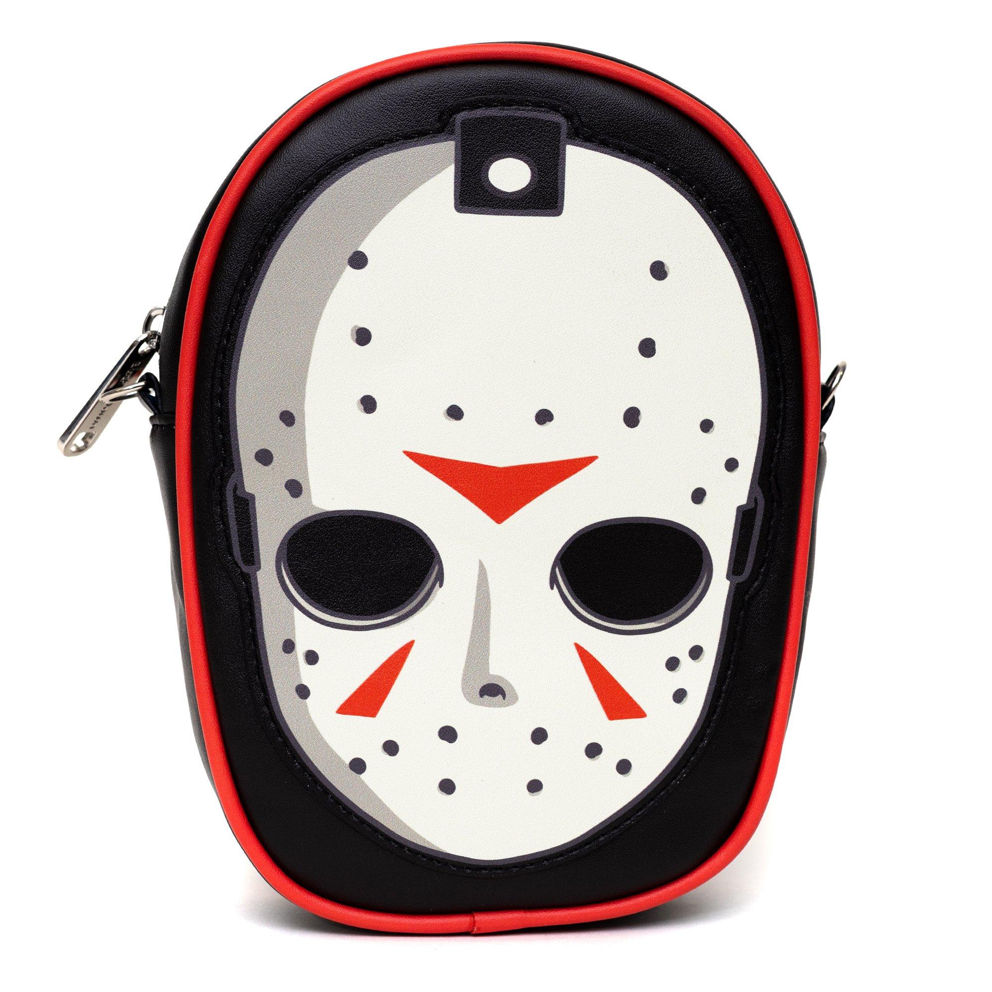 Friday The 13th Jason Hockey Mask Applique Crossbody Bag, , hi-res