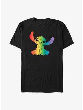 Disney Lilo & Stitch Stitch Rainbow Fill Big & Tall T-Shirt, , hi-res