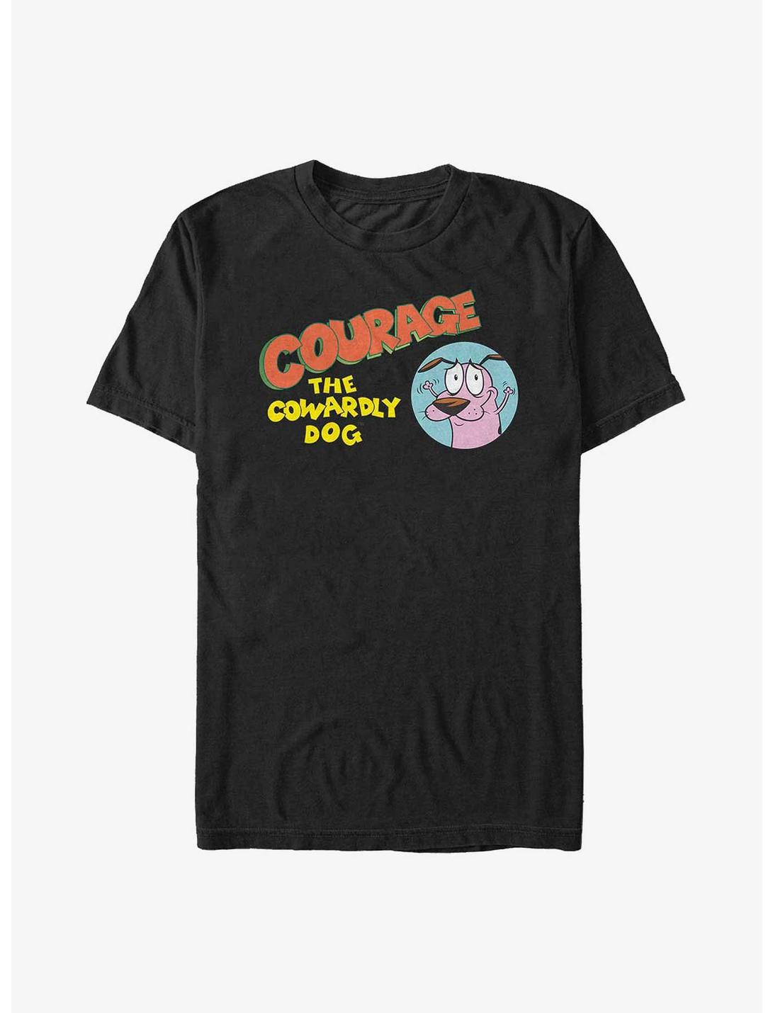 Courage The Cowardly Dog Courage Logo Big & Tall T-Shirt, BLACK, hi-res