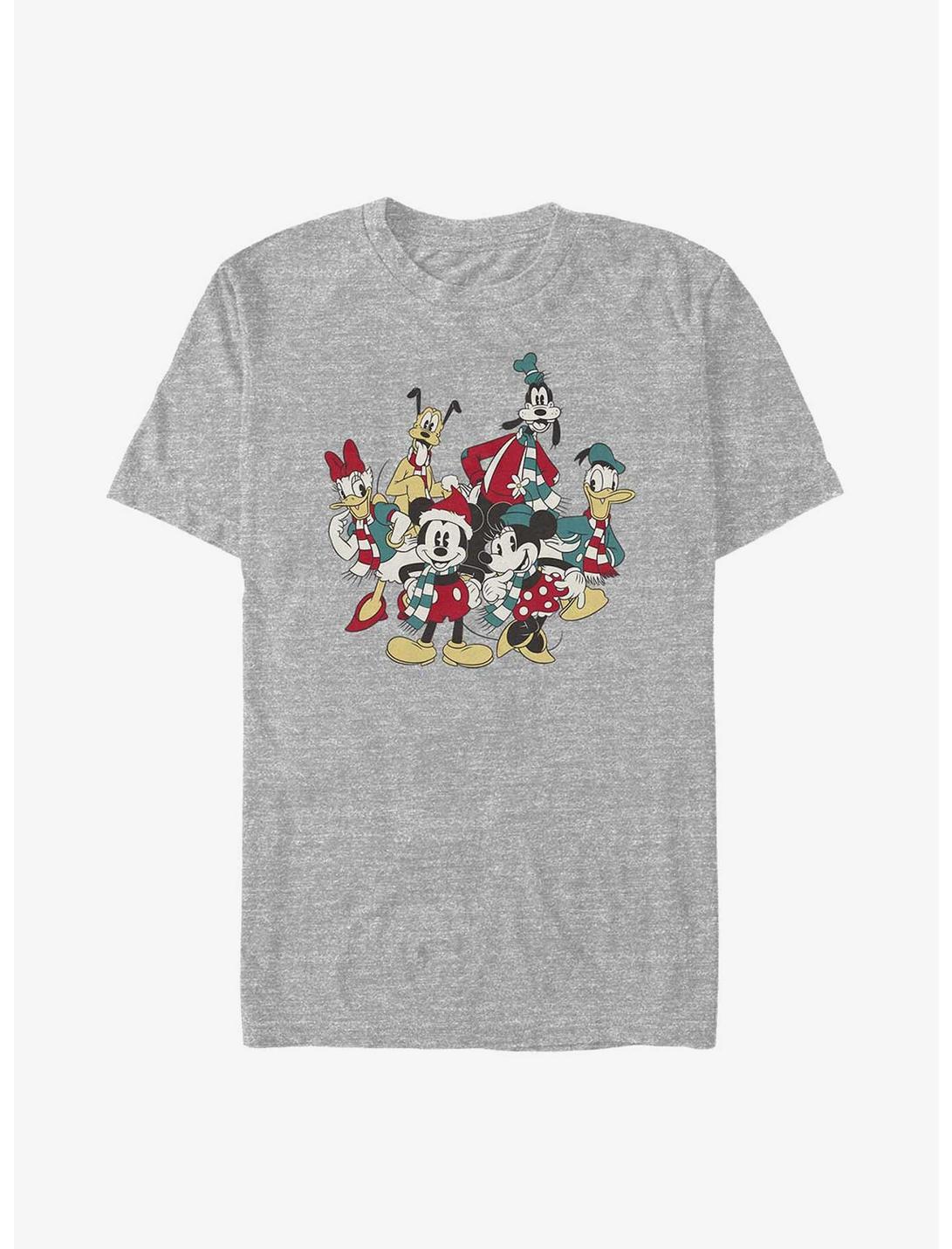 Disney Mickey Mouse Holiday Group Big & Tall T-Shirt, ATH HTR, hi-res