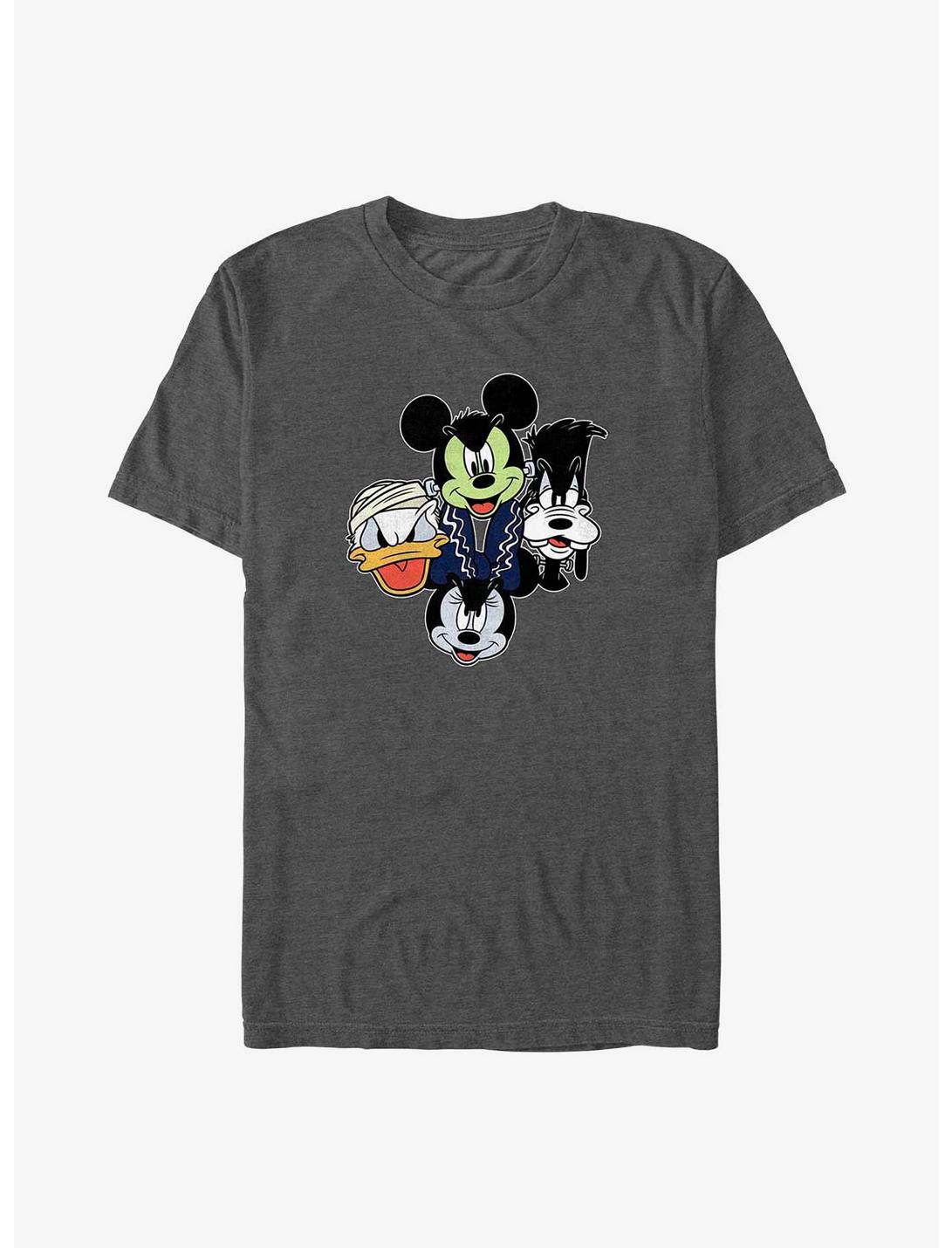 Disney Mickey Mouse Halloween Heads Big & Tall T-Shirt, CHAR HTR, hi-res
