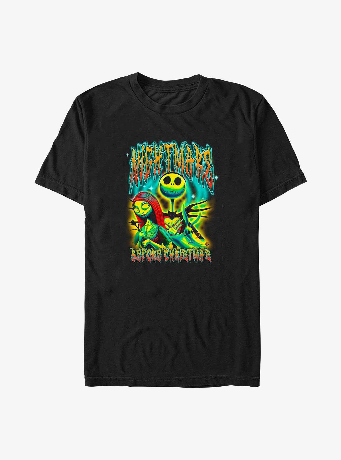 Disney The Nightmare Before Christmas Psychedelic Jack and Sally Big & Tall T-Shirt, , hi-res