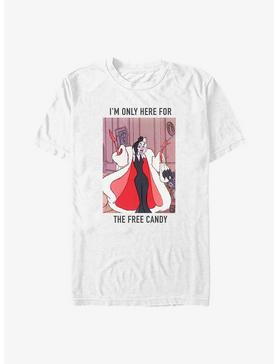Disney 101 Dalmatians Cruella De Vil Only Here For Free Candy Big & Tall T-Shirt, , hi-res