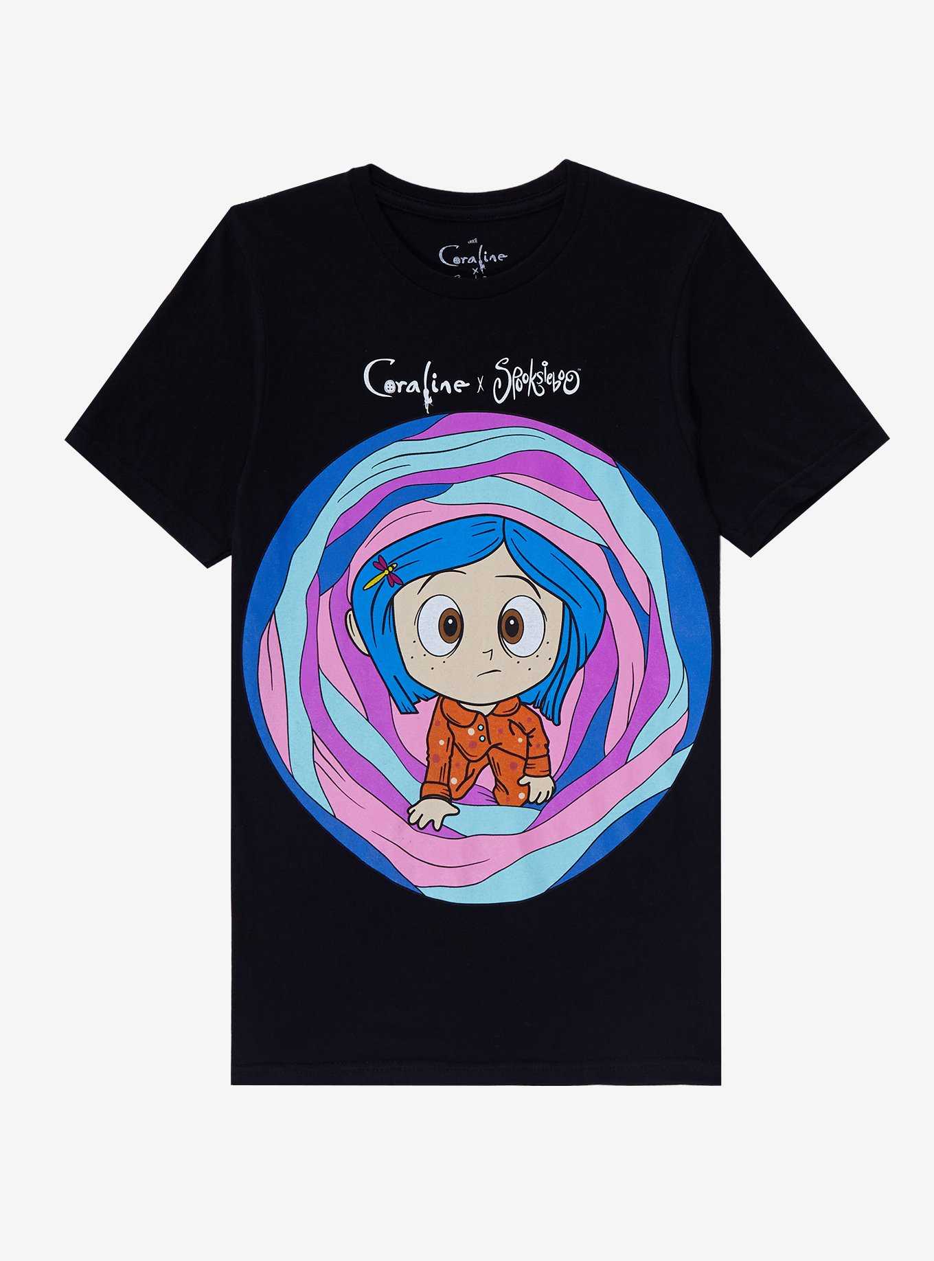 Coraline X Spooksieboo Tunnel Boyfriend Fit Girls T-Shirt, , hi-res