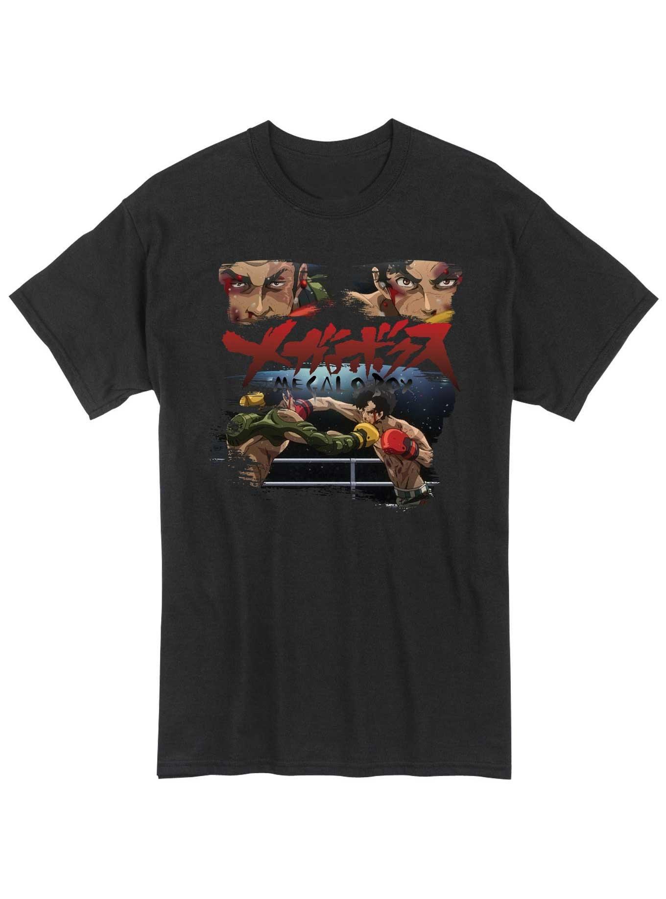 Megalo Box Joe Vs. Aragaki Fight T-Shirt, BLACK, hi-res