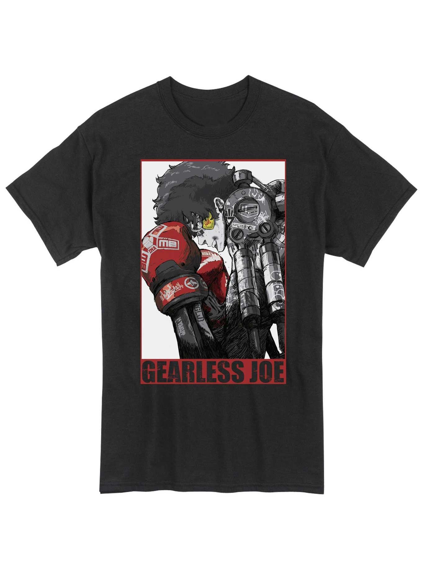 Megalo Box Gearless Joe Portrait T-Shirt, BLACK, hi-res
