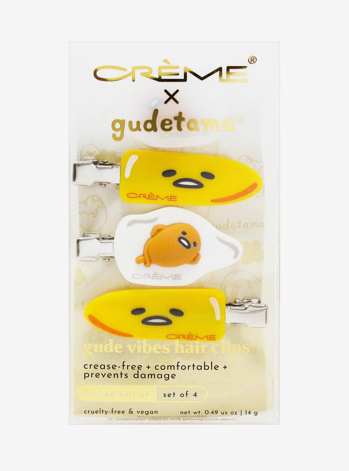 Cr&eacute;me Sanrio Gudetama Gude Vibes Hair Clip Set, , hi-res