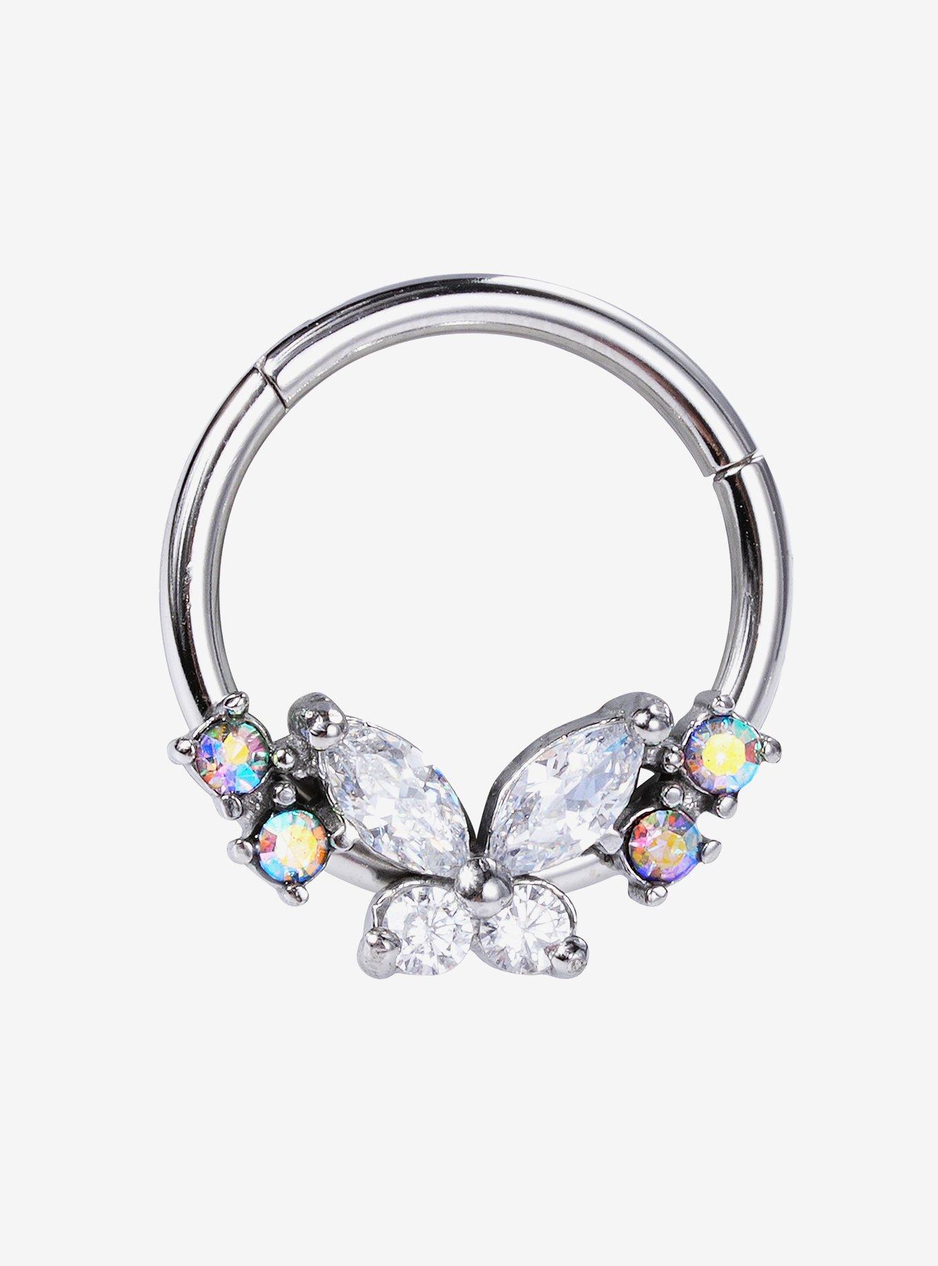 Steel Butterfly Hinged Clicker, MULTI, hi-res