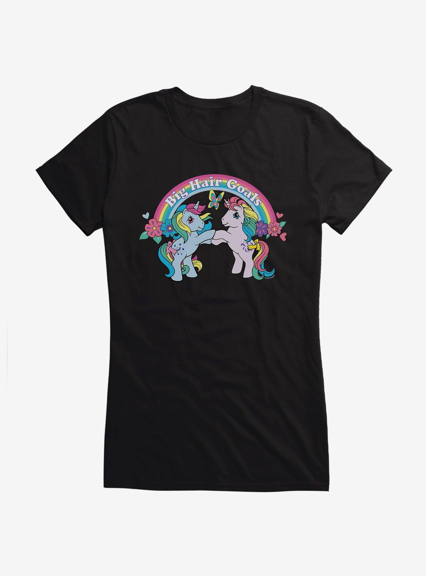My Little Pony Big Hair Goals Retro Girls T-Shirt, BLACK, hi-res