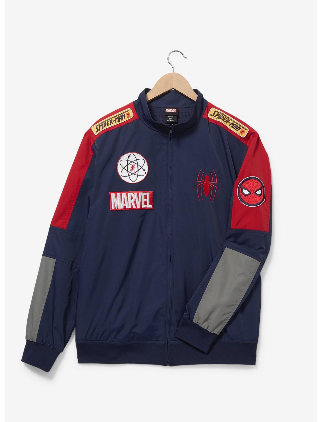 Marvel Spider-Man Track Jacket - BoxLunch Exclusive, NAVY, hi-res