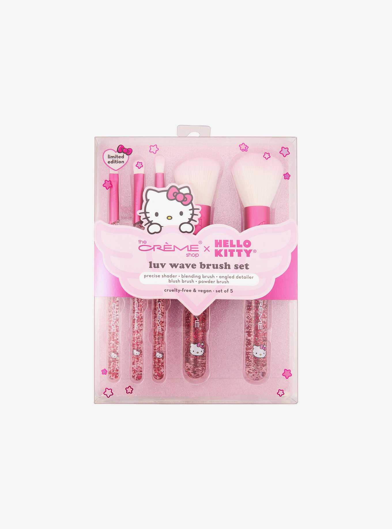The Créme Shop Sanrio Hello Kitty Luv Wave Brush Set, , hi-res