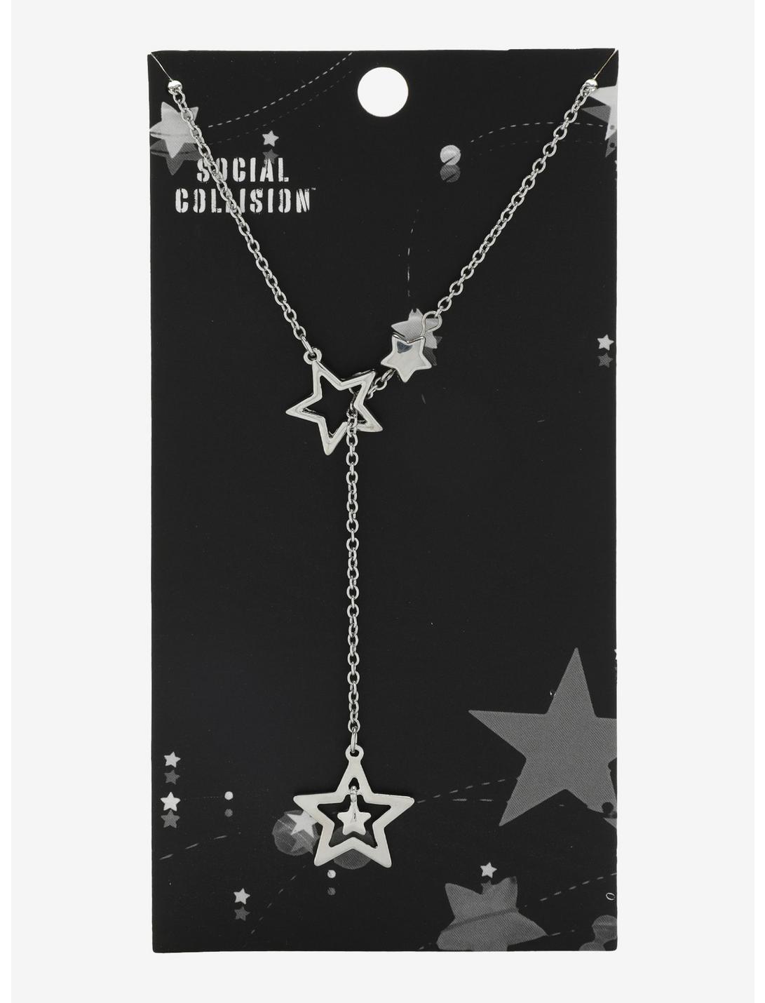 Social Collision Star Lariat Necklace, , hi-res