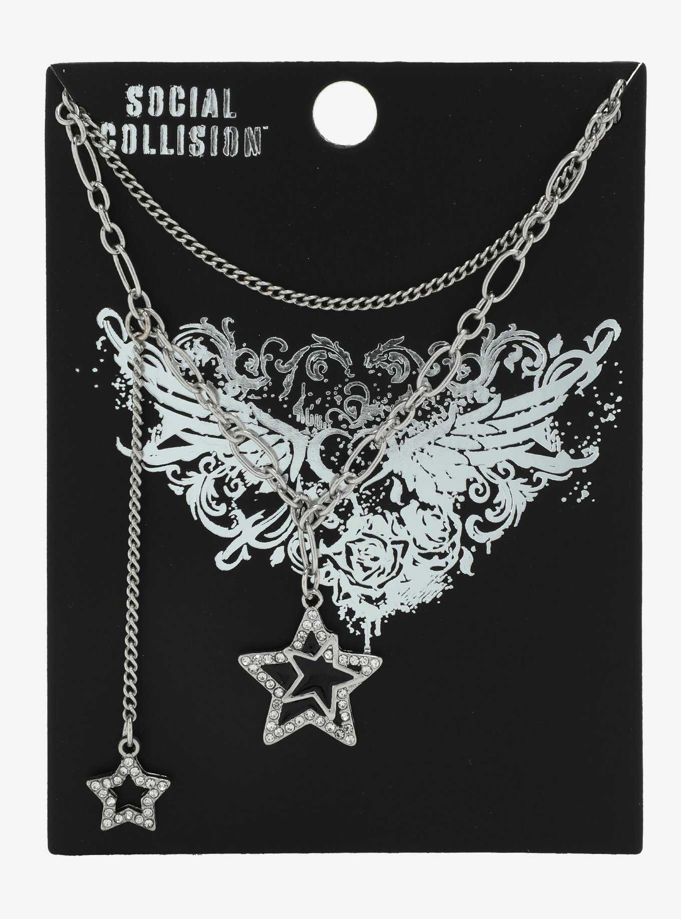 Social Collision® Double Layer Star Necklace, , hi-res