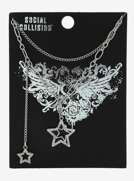 Social Collision® Double Layer Star Necklace | Hot Topic