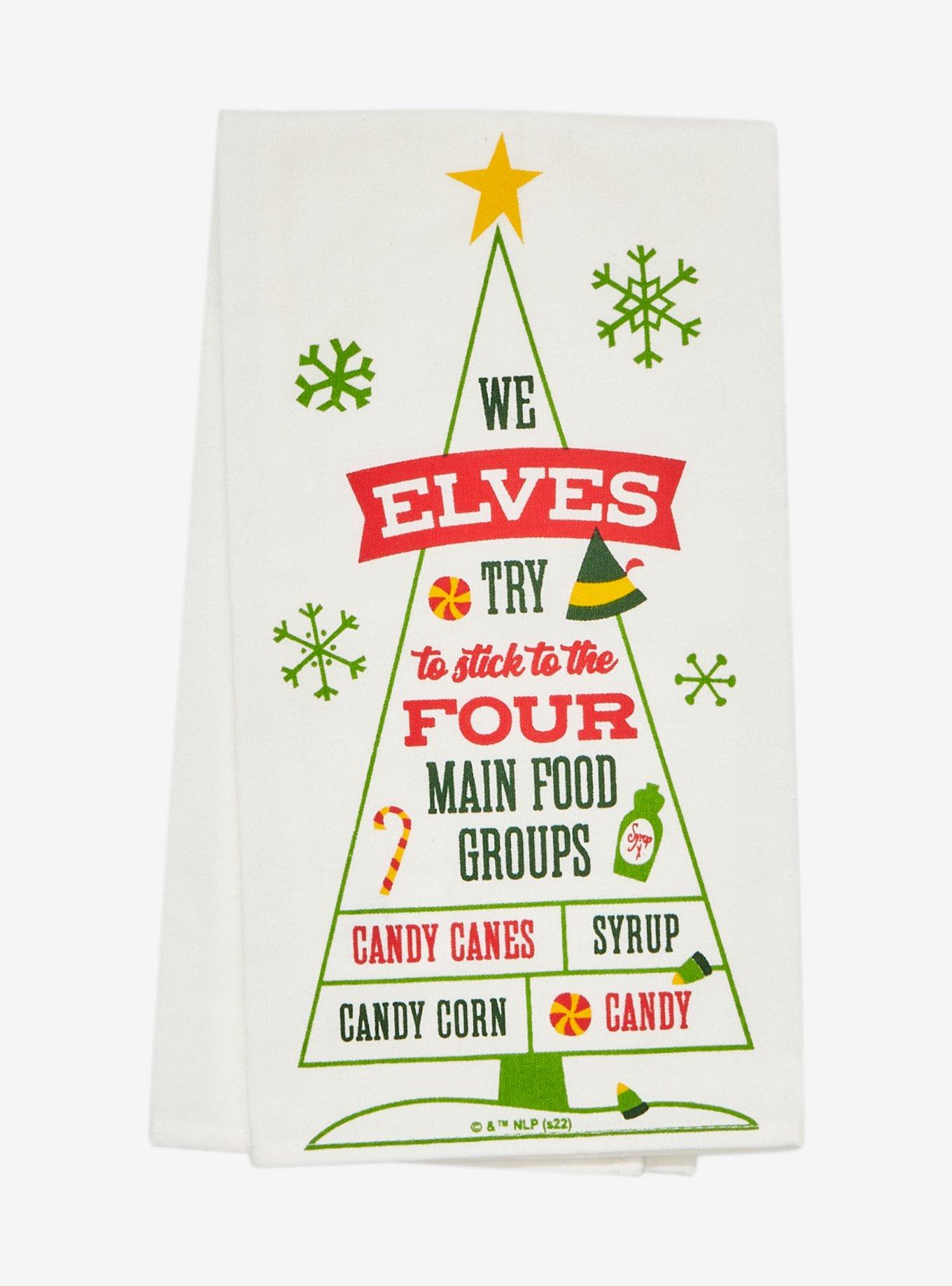 Elf Food Groups Kitchen Towel, , hi-res