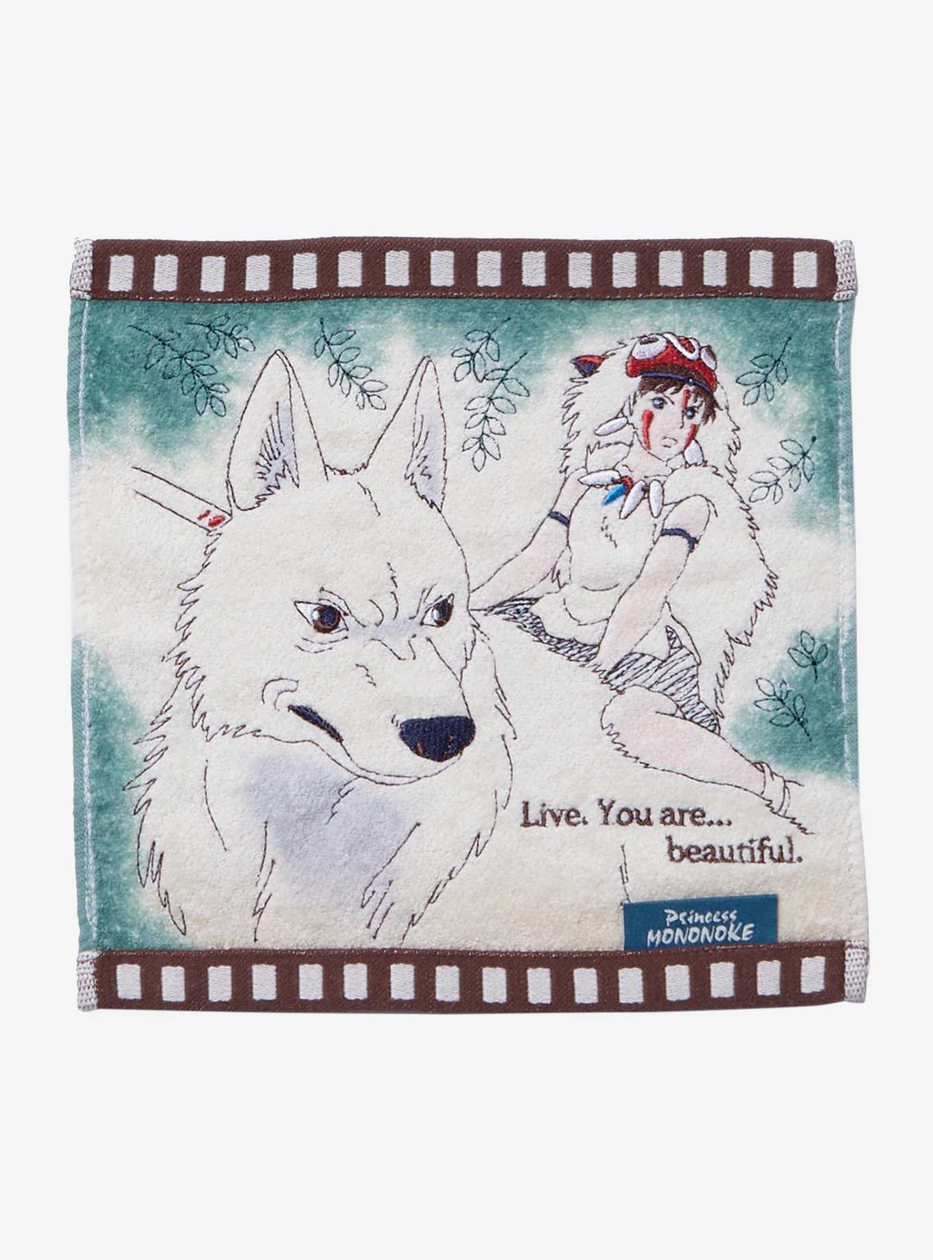 Studio Ghibli Princess Mononoke Film Reel Mini Towel, , hi-res