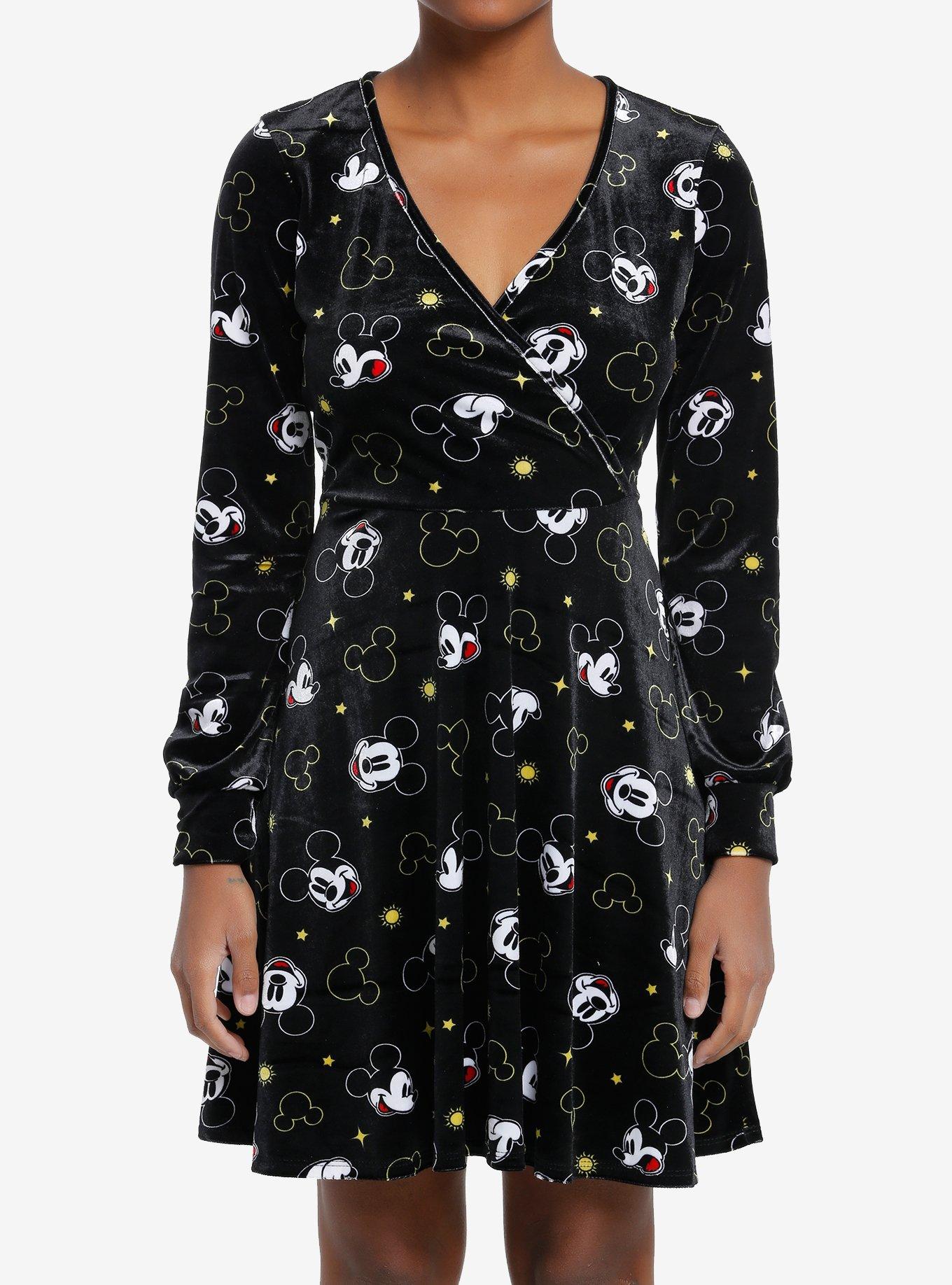 Disney Mickey Mouse Icons Velvet Dress, MULTI, hi-res