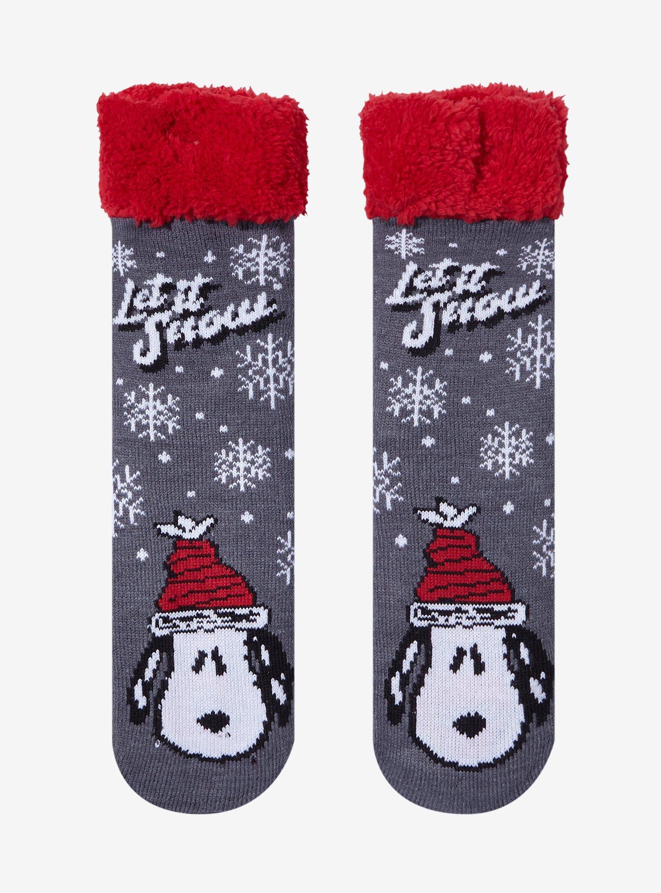 Peanuts Snoopy Snow Cozy Socks, , hi-res