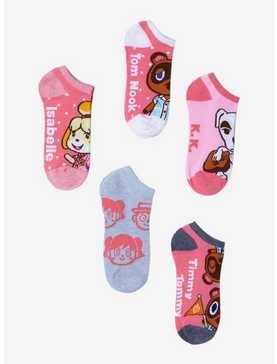 Animal Crossing Characters No-Show Socks 5 Pair, , hi-res