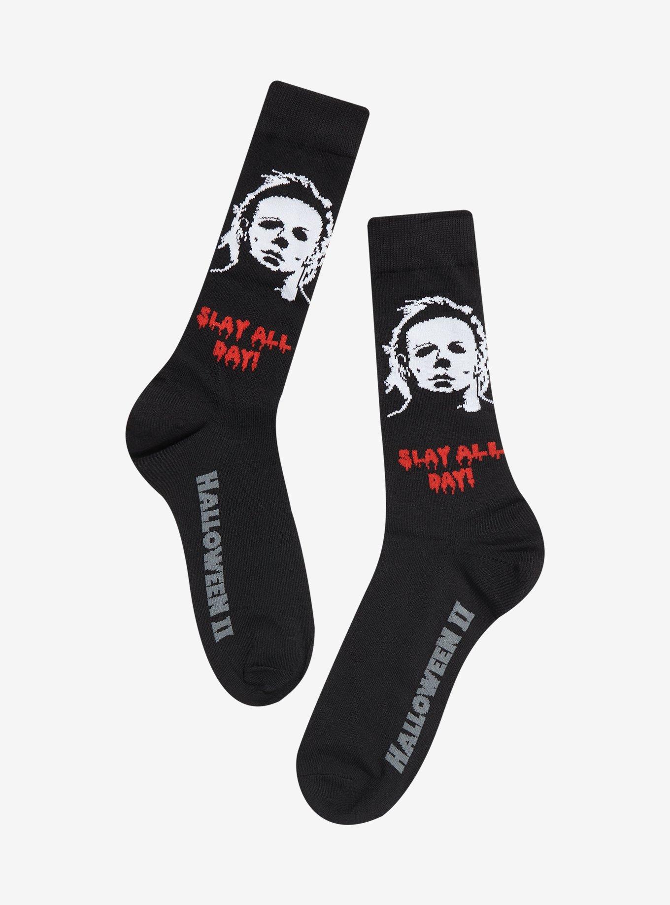 Halloween II Slay All Day Crew Socks, , hi-res