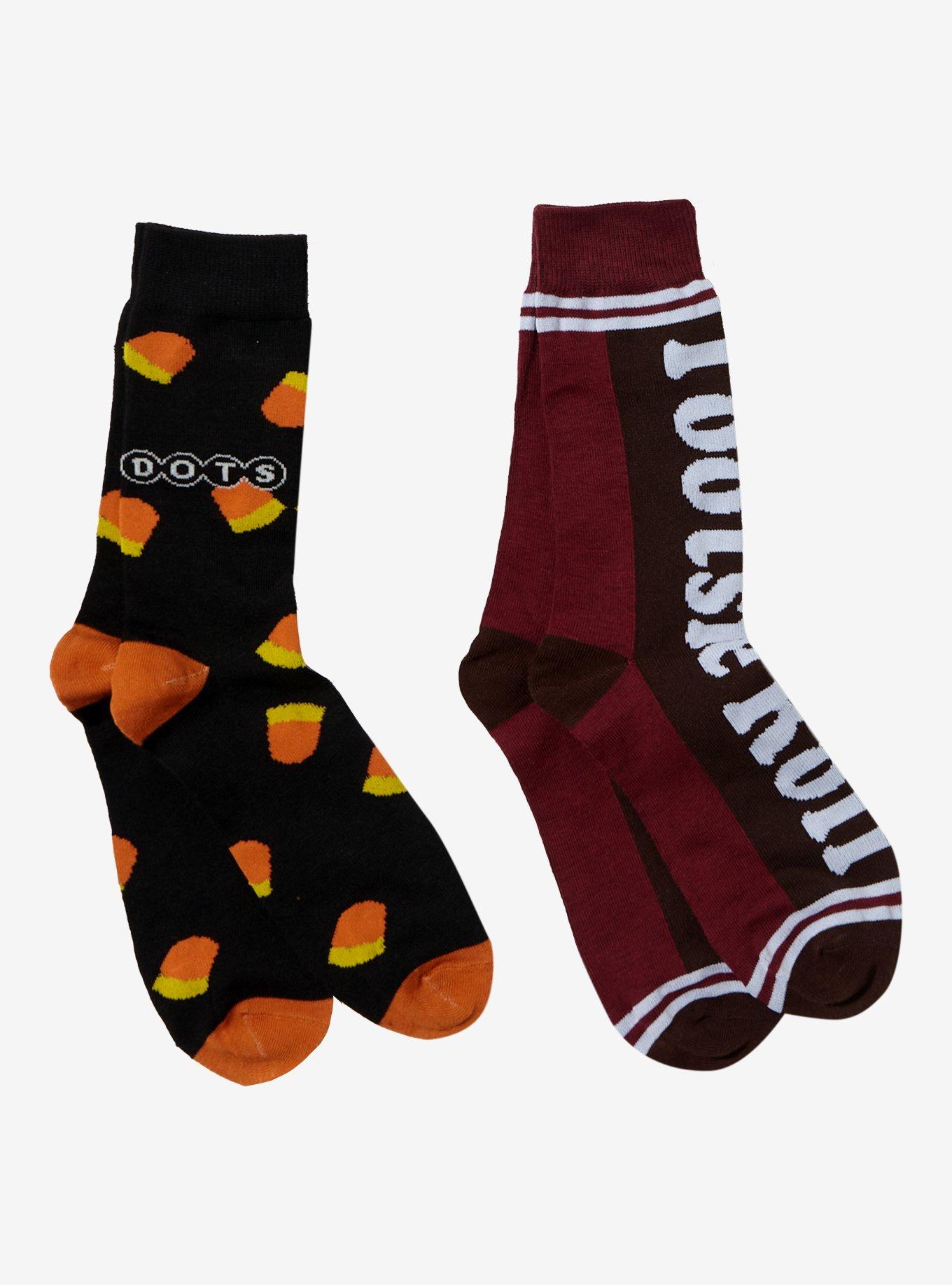 Dots Tootsie Roll Crew Socks 2 Pair
