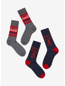 Coca-Cola Logo Crew Socks 2 Pair, , hi-res