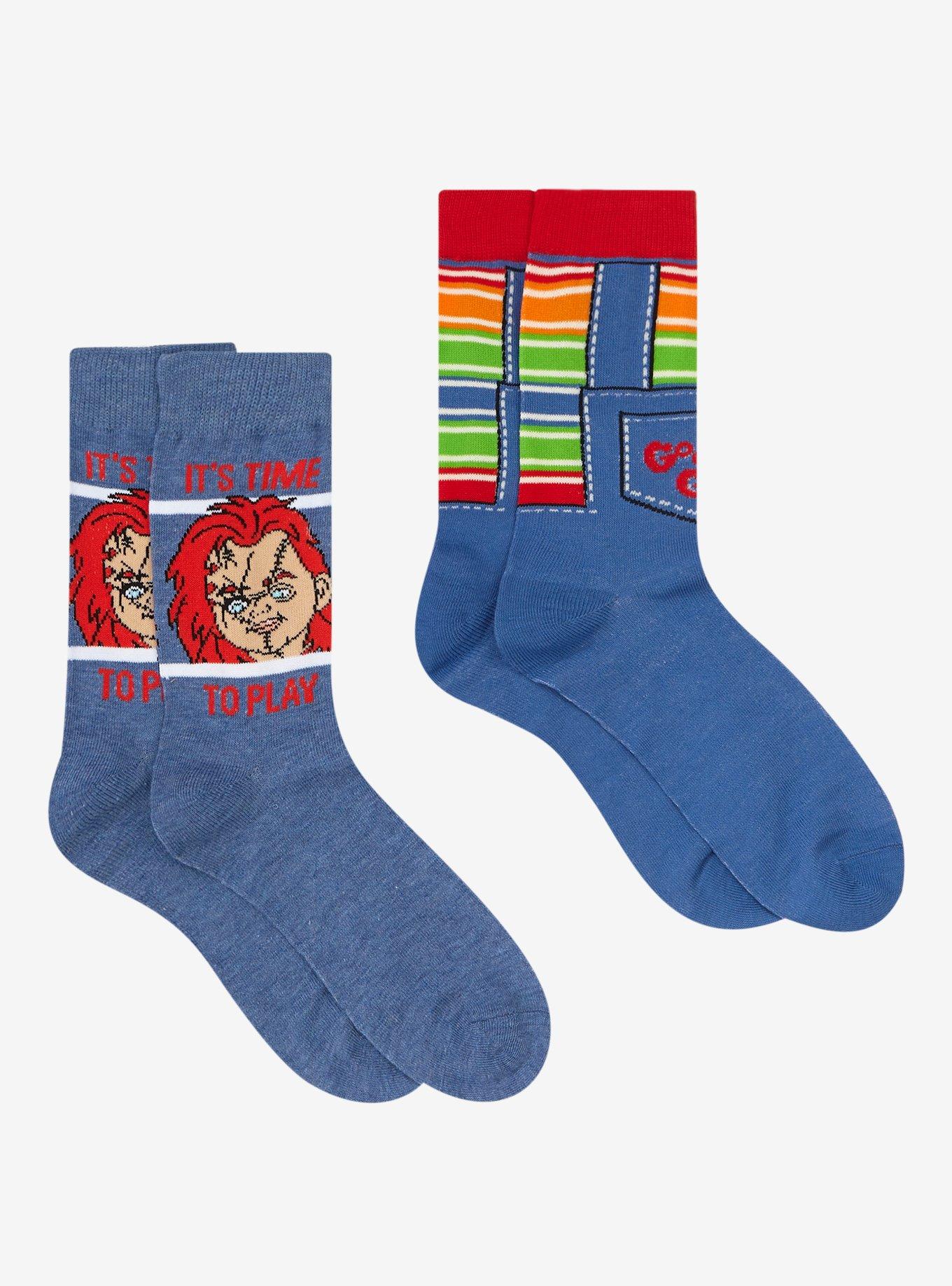 Chucky Overalls Crew Socks 2 Pair, , hi-res
