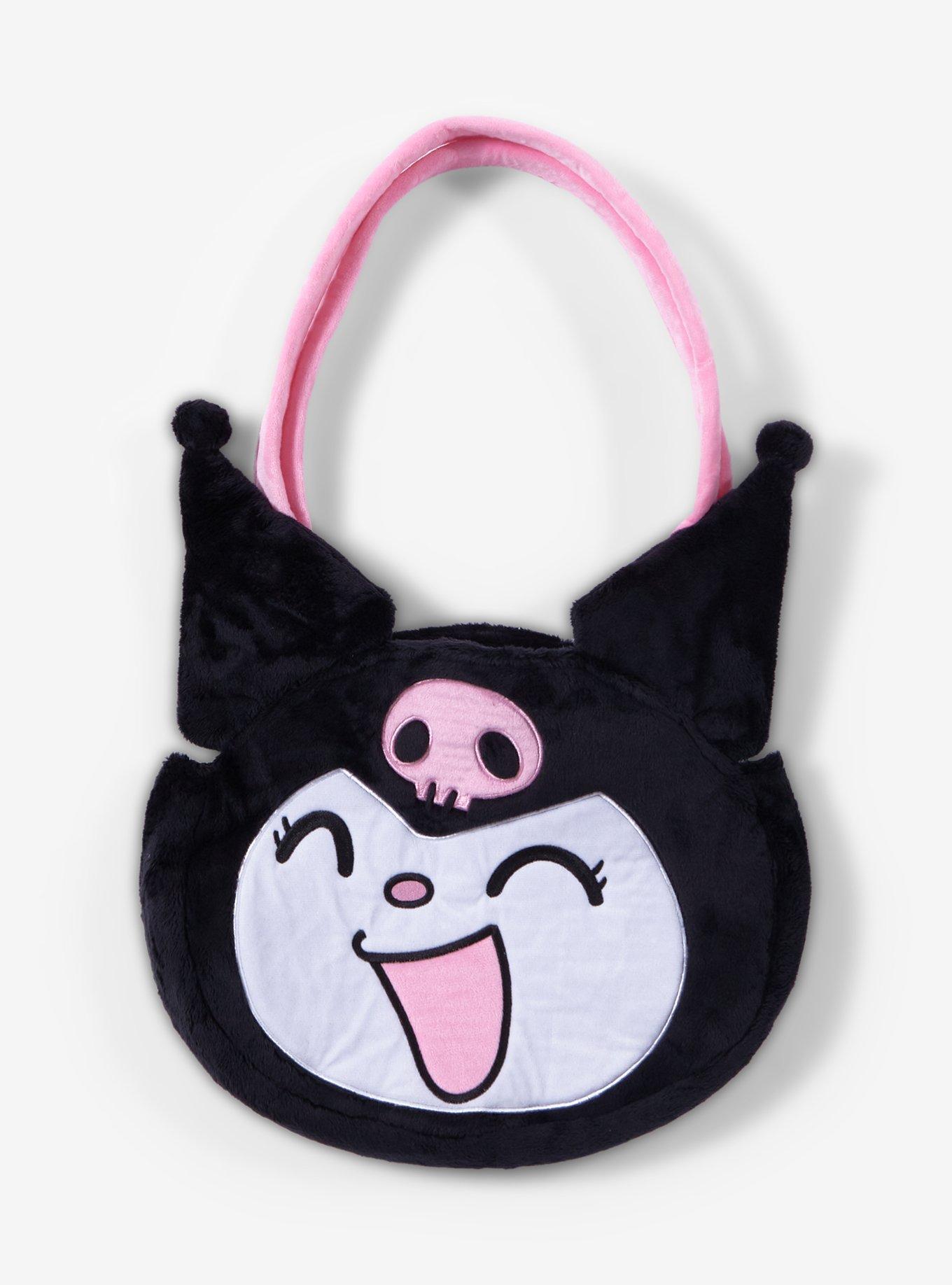 Kuromi Face Plush Tote Bag, , hi-res