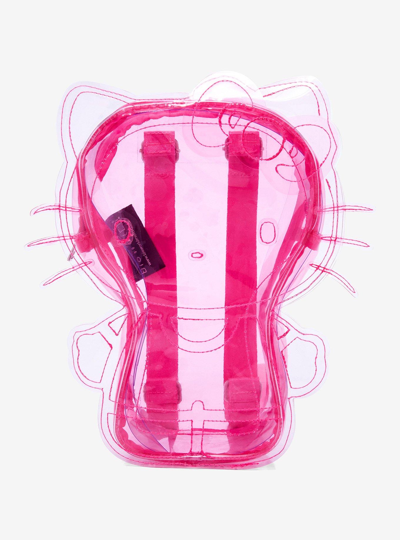 Hello Kitty Pink Transparent Figural Mini Backpack