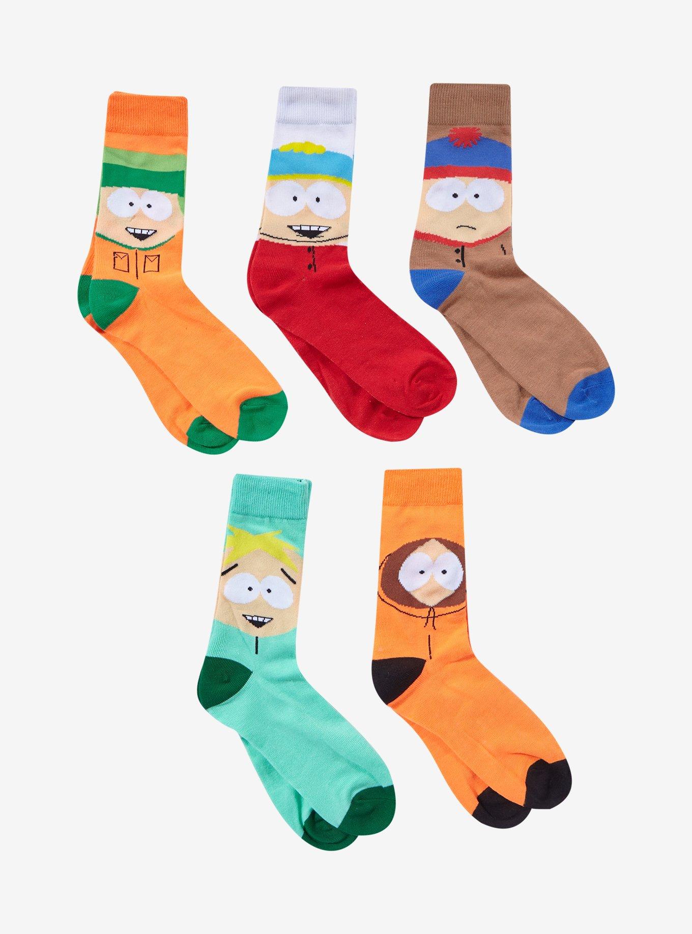 South Park Character Crew Socks 5 Pair