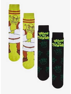 Shrek What The Shrek Crew Socks 2 Pair, , hi-res