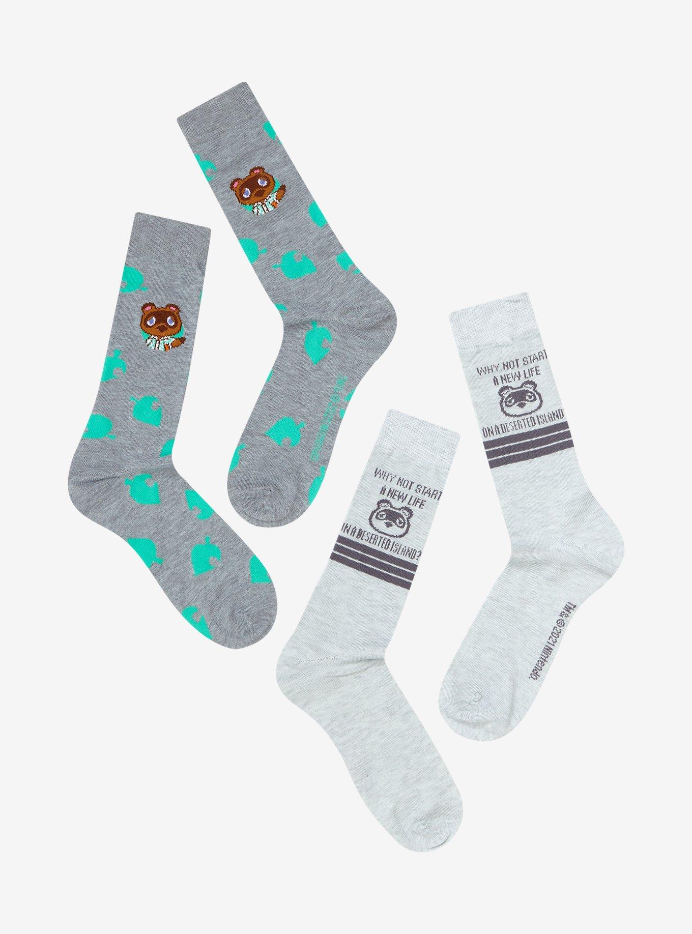 Animal Crossing: New Horizons Tom Nook Crew Socks 2 Pair, , hi-res