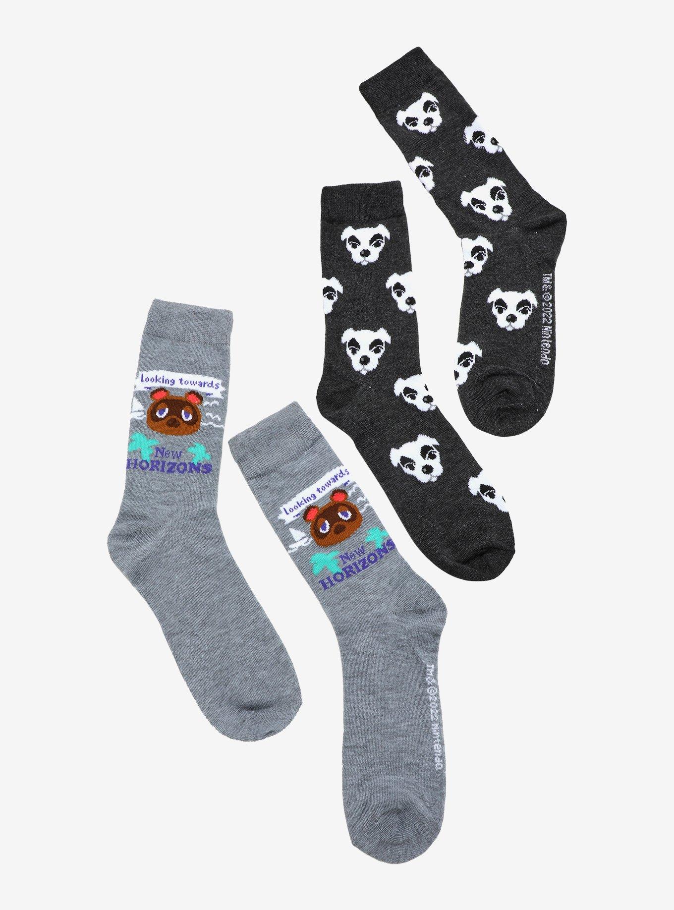 Animal Crossing: New Horizons Tom & K.K. Slider Crew Socks 2 Pair, , hi-res