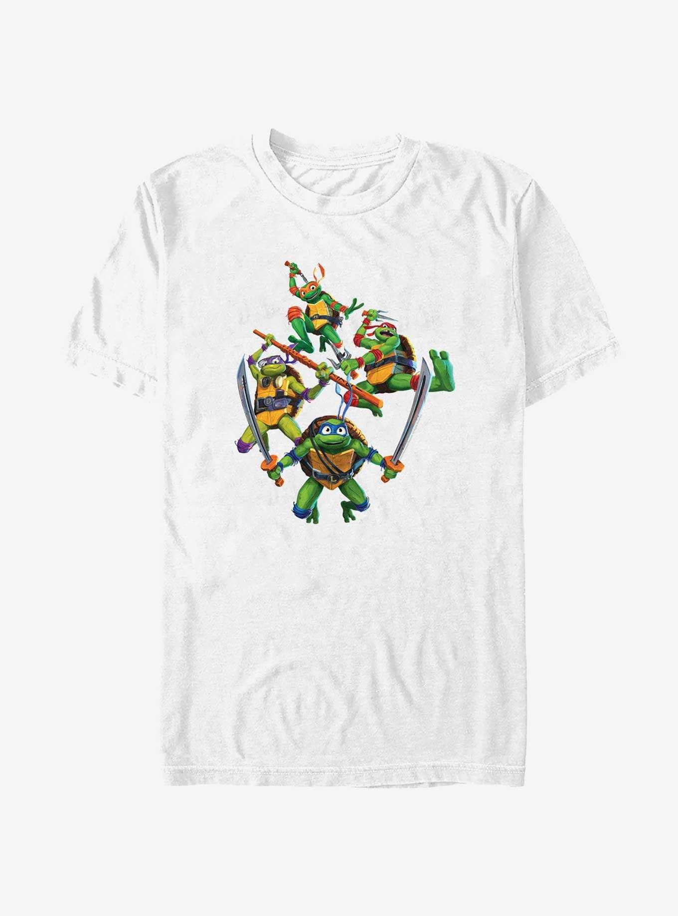 Teenage Mutant Ninja Turtles: Mutant Mayhem Group Attack Big & Tall T-Shirt, , hi-res