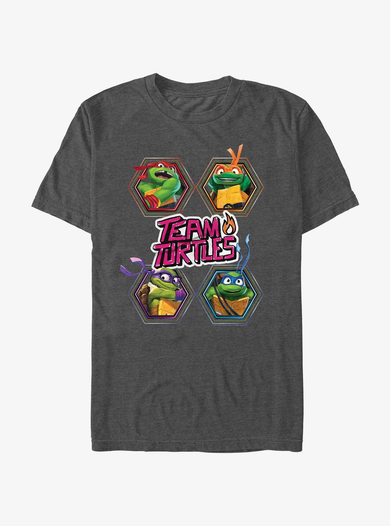 Teenage Mutant Ninja Turtles Gray T-Shirts for Men