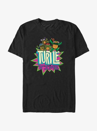 Teenage Mutant Ninja Turtles Press Start Men's Black T-shirt-5XL