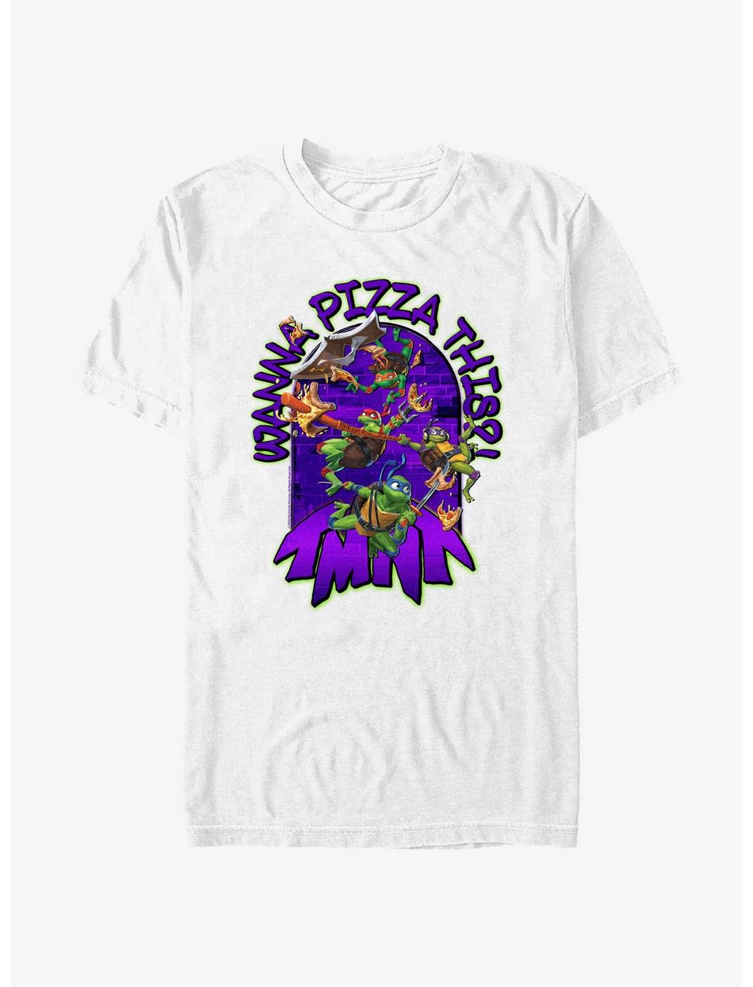 Teenage Mutant Ninja Turtles: Mutant Mayhem Wanna Pizza This Big & Tall T-Shirt, WHITE, hi-res