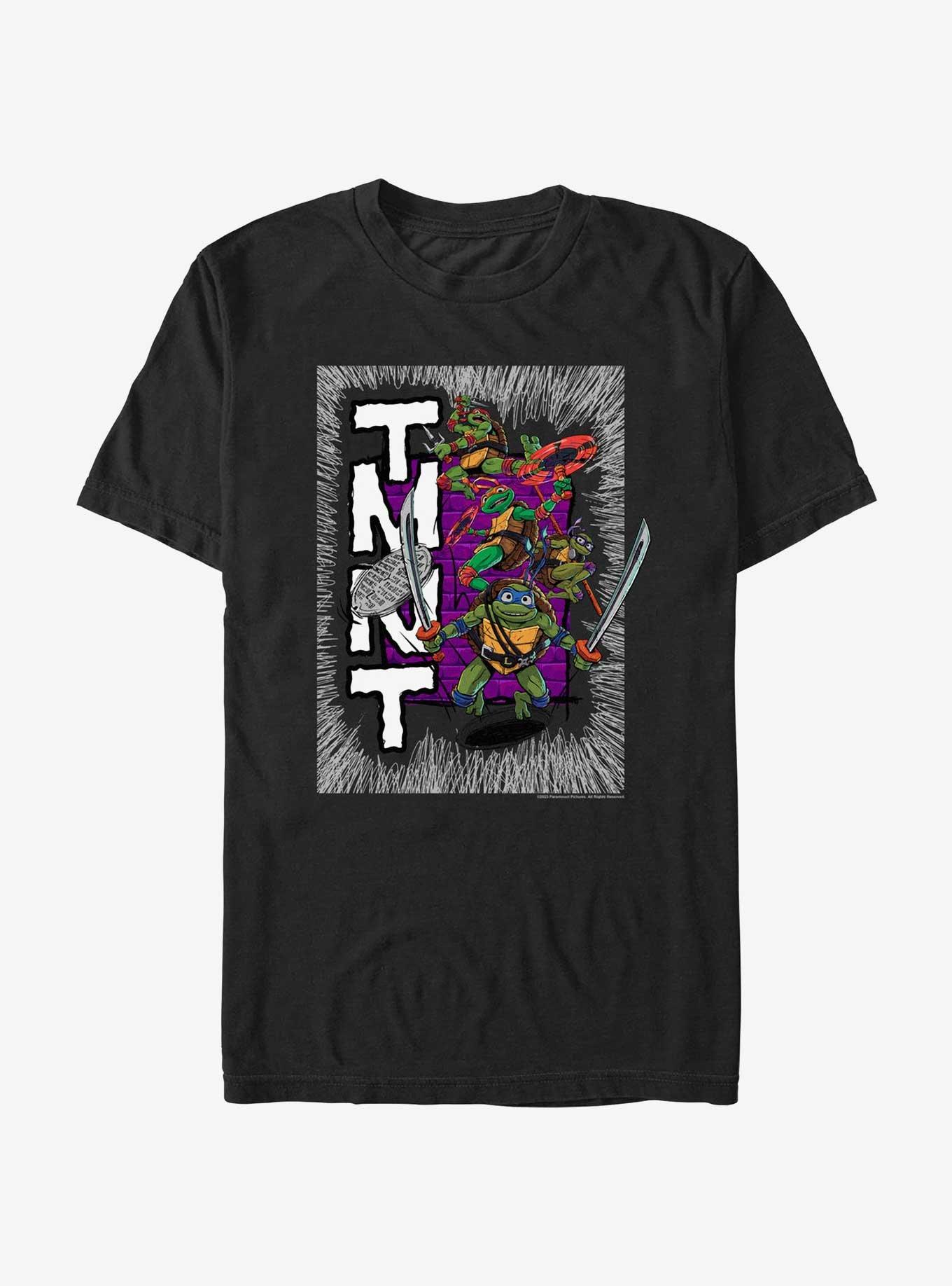 Mens Ninja Turtles Group Shirt - Straight from The Sewer - TMNT