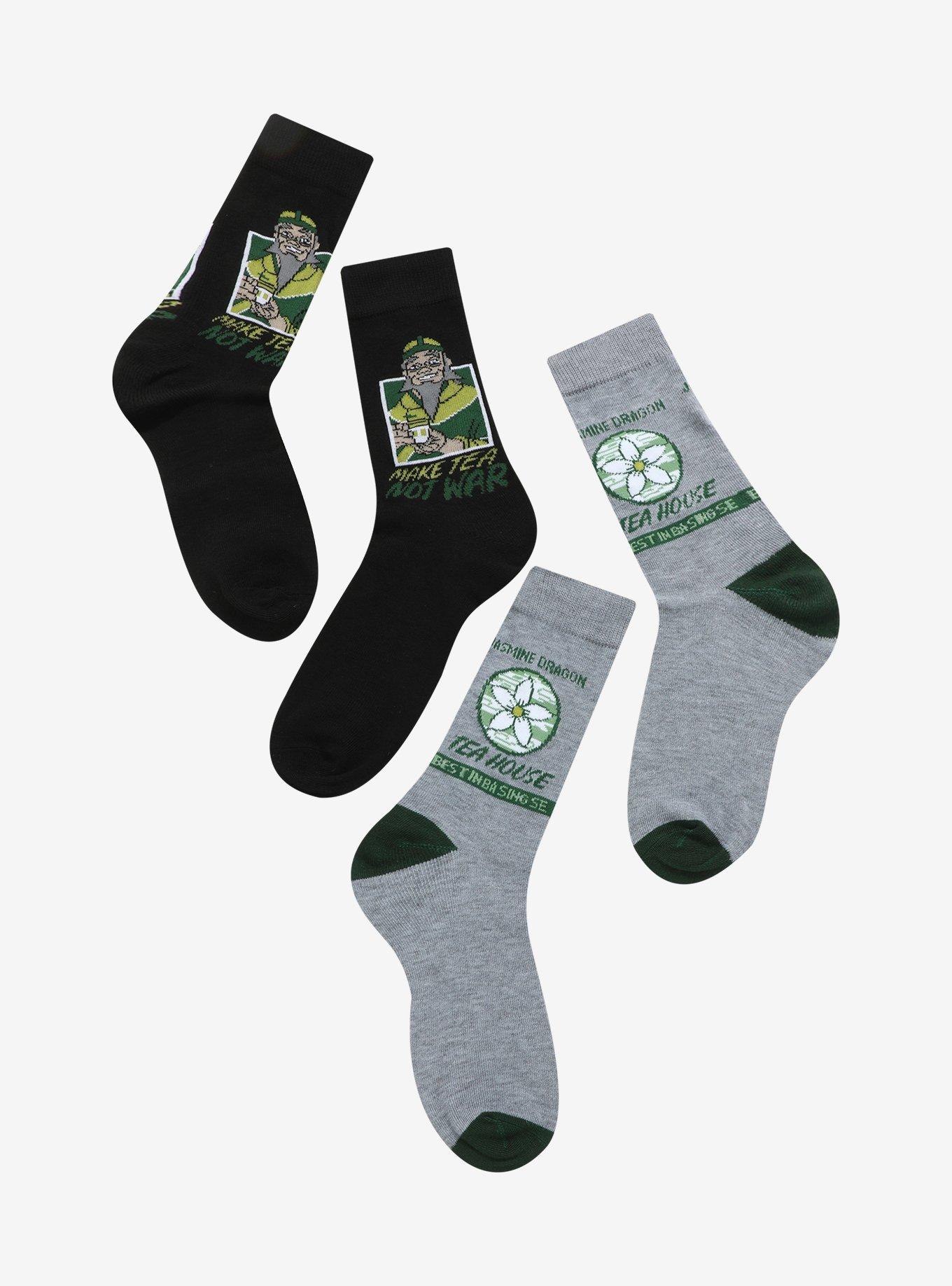 Avatar: The Last Airbender Uncle Iroh Crew Socks 2 Pair, , hi-res