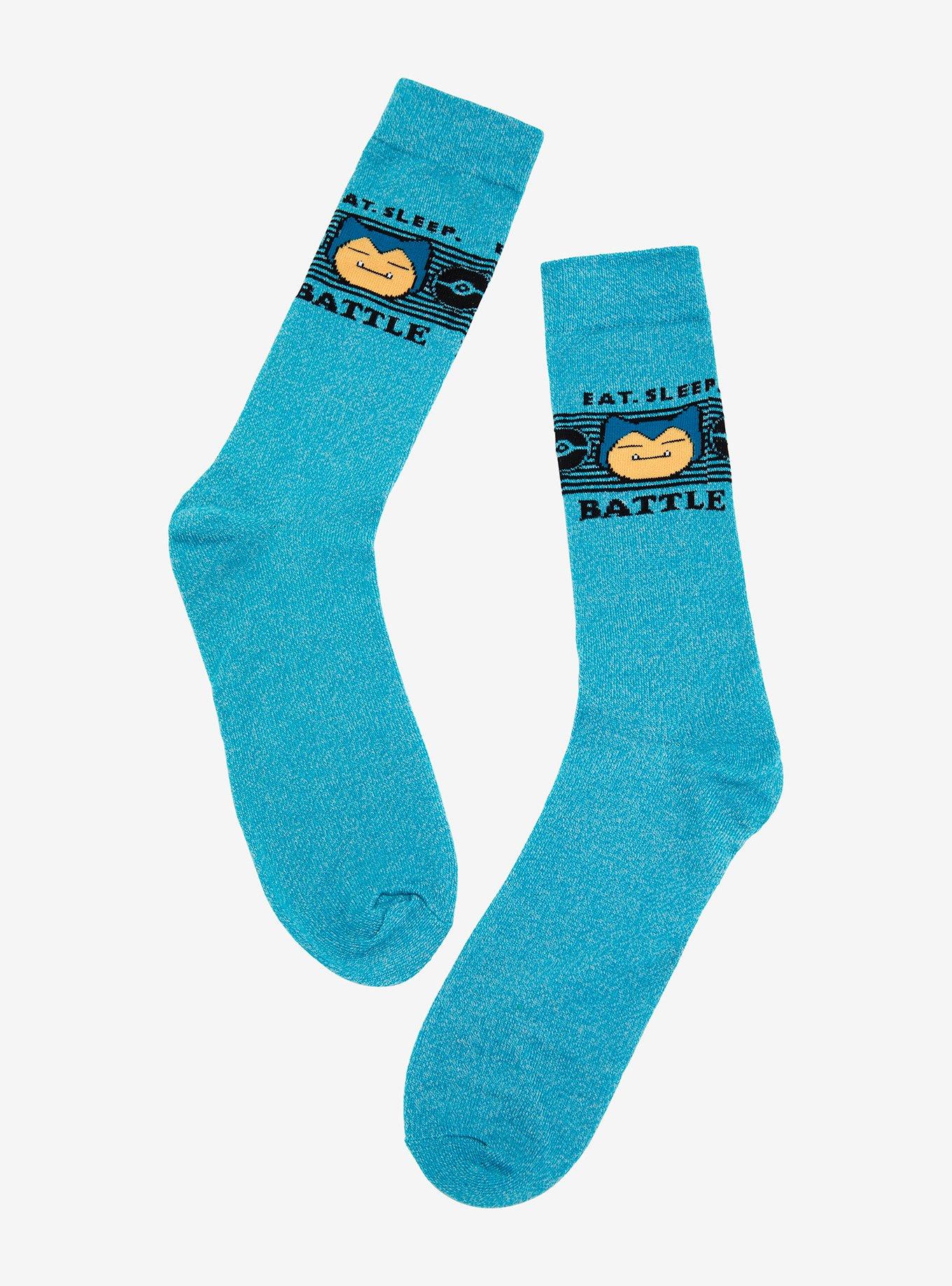 Pokemon Snorlax Panel Crew Socks, , hi-res