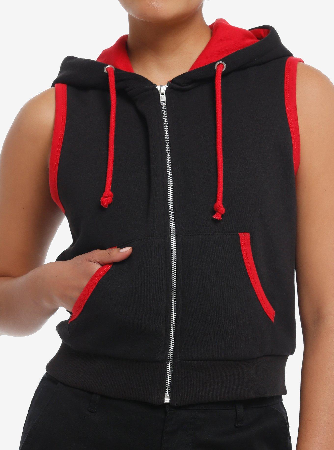 Girls store sleeveless hoodie