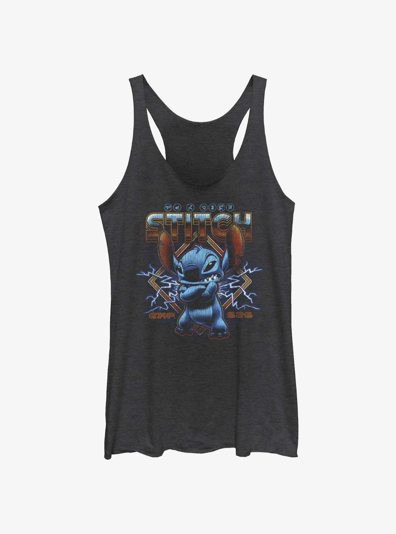 Disney Lilo & Stitch Rock Girls Tank, BLK HTR, hi-res