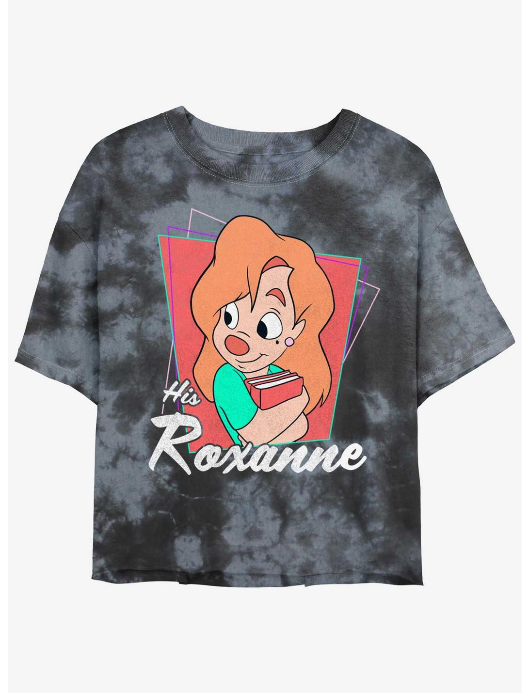 Disney A Goofy Movie His Roxanne Girls Tie-Dye Crop T-Shirt, BLKCHAR, hi-res