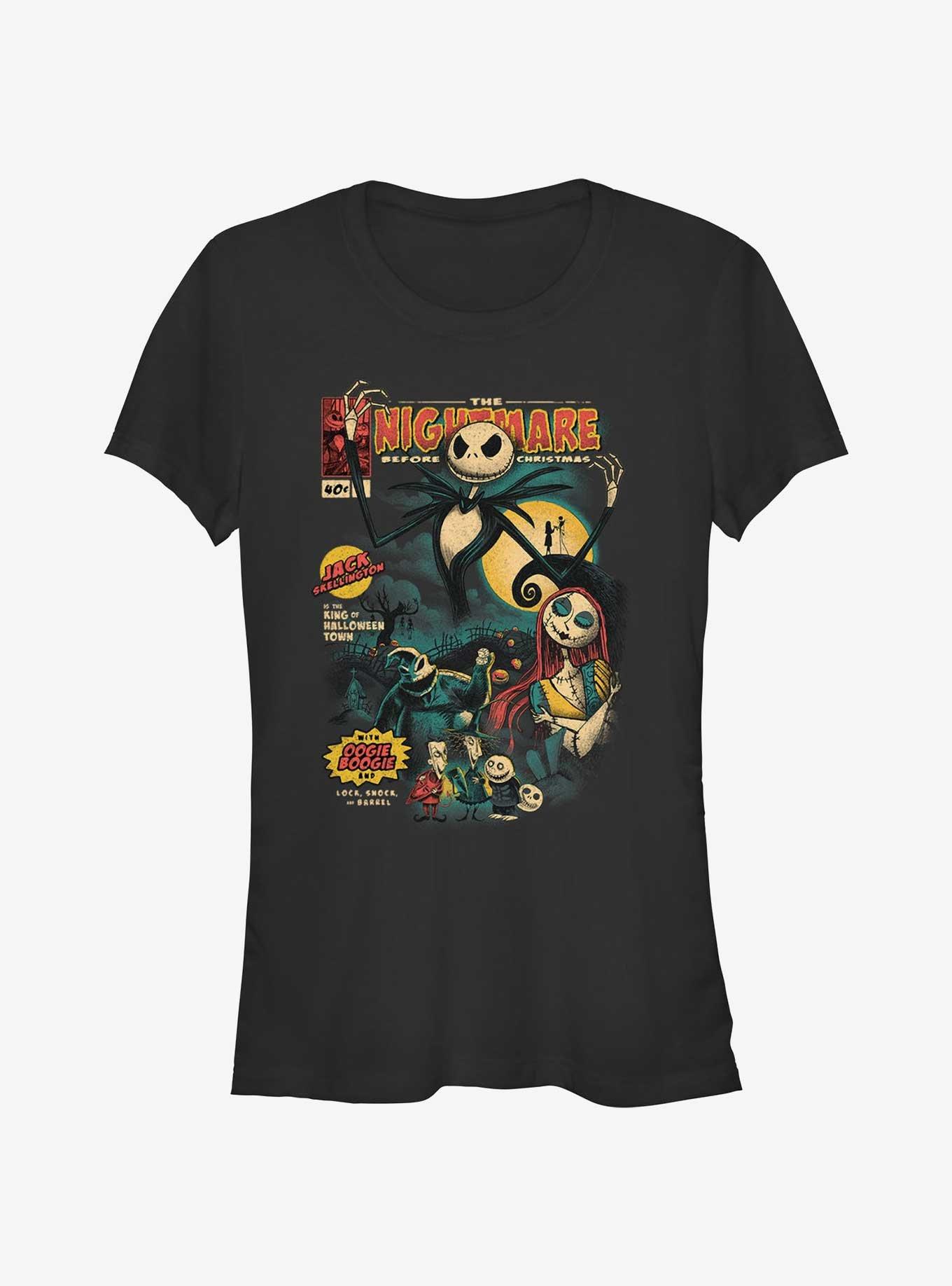 Disney The Nightmare Before Christmas Comic Cover Girls T-Shirt, , hi-res