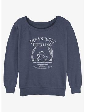 Disney Tangled Snuggly Duckling Girls Slouchy Sweatshirt, , hi-res