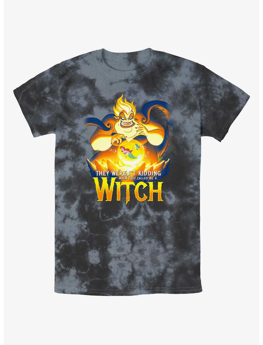 Disney The Little Mermaid Ursula Witch Bubble Tie-Dye T-Shirt, BLKCHAR, hi-res