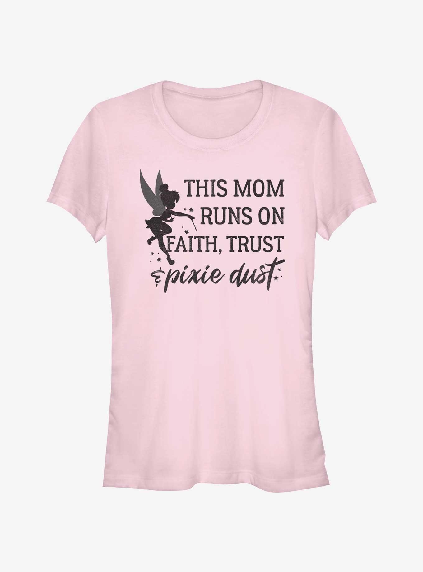 Disney Tinker Bell Runs On Pixie Dust Girls T-Shirt