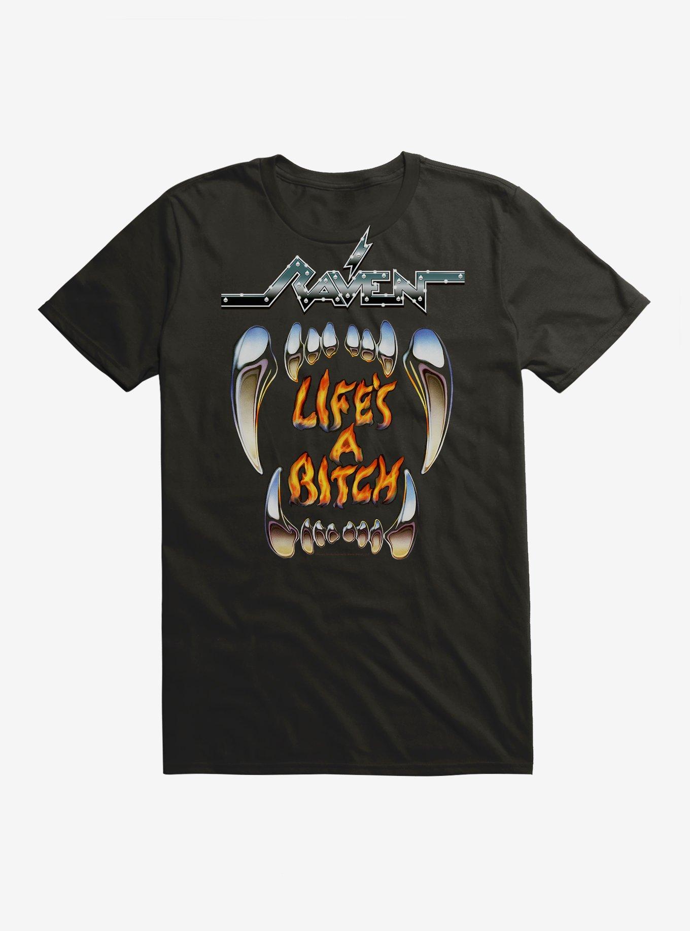 Raven Life's A Bitch T-Shirt, , hi-res