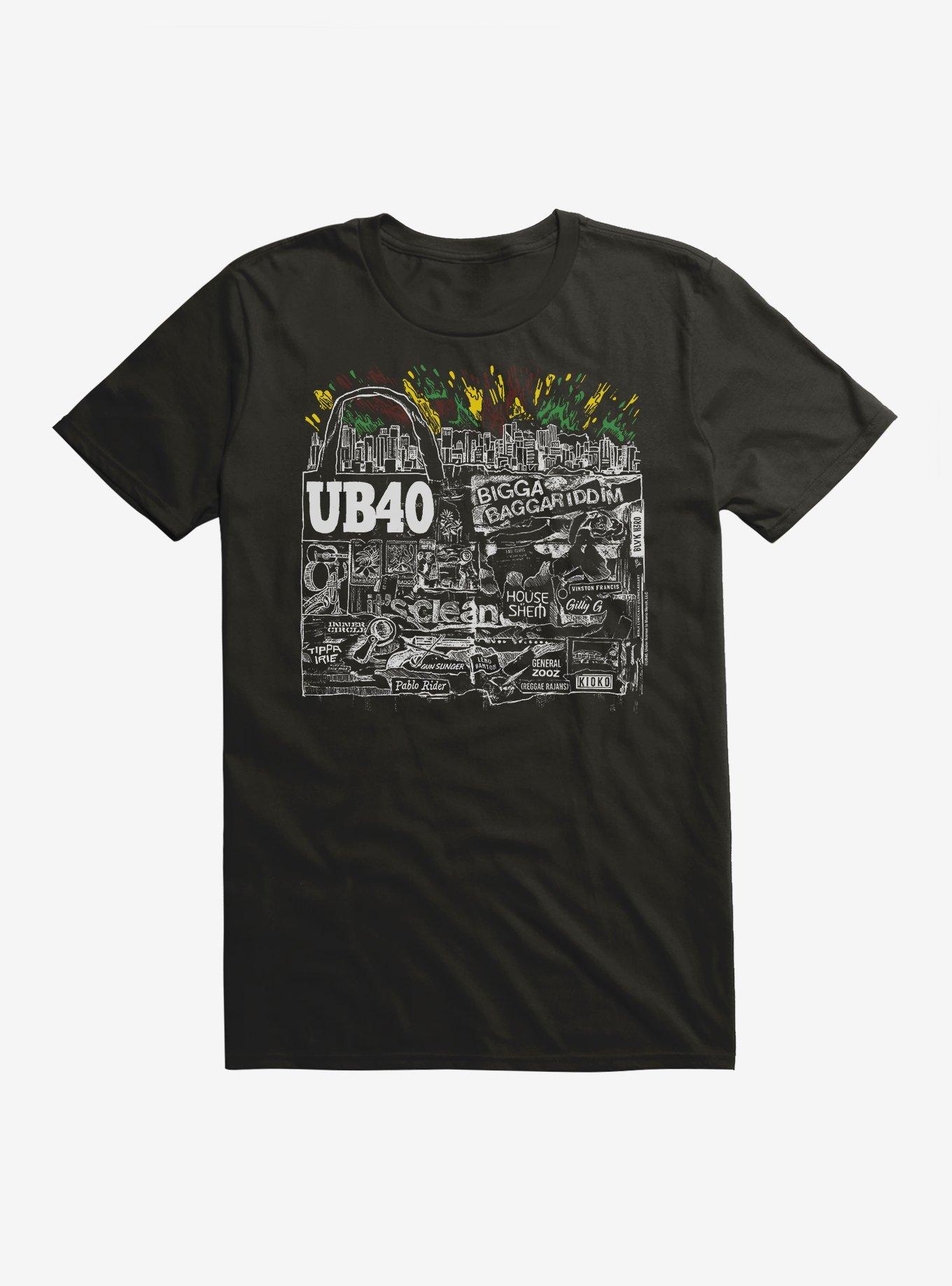 UB40 Bigga Baggariddim T-Shirt, BLACK, hi-res